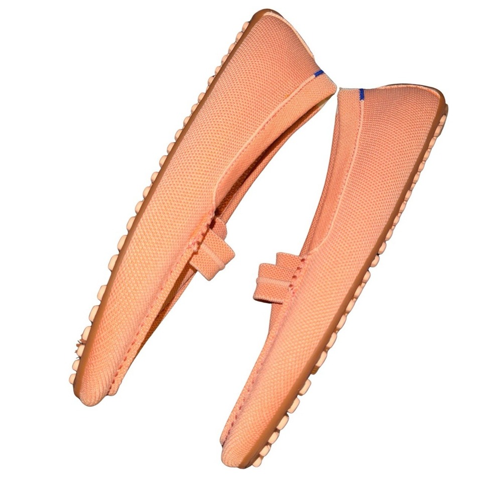 Rothy's The Driver Loafers Tropical Peach Coral Size 11 Women's Knit Washable - Picture 8 of 9